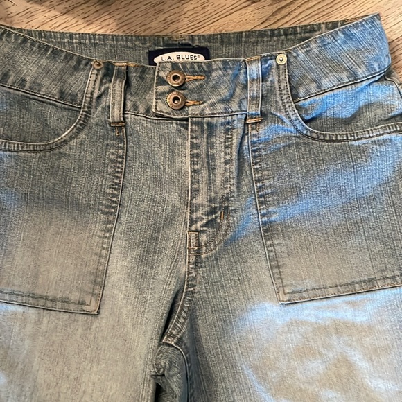 LA Blues stretch cuffed jean capris size 8 - Picture 3 of 7